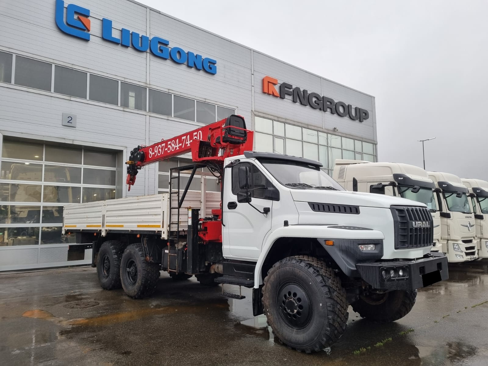 А/м бортовой Урал 4320-6958-72 с КМУ Horyong HRS216 (675916)