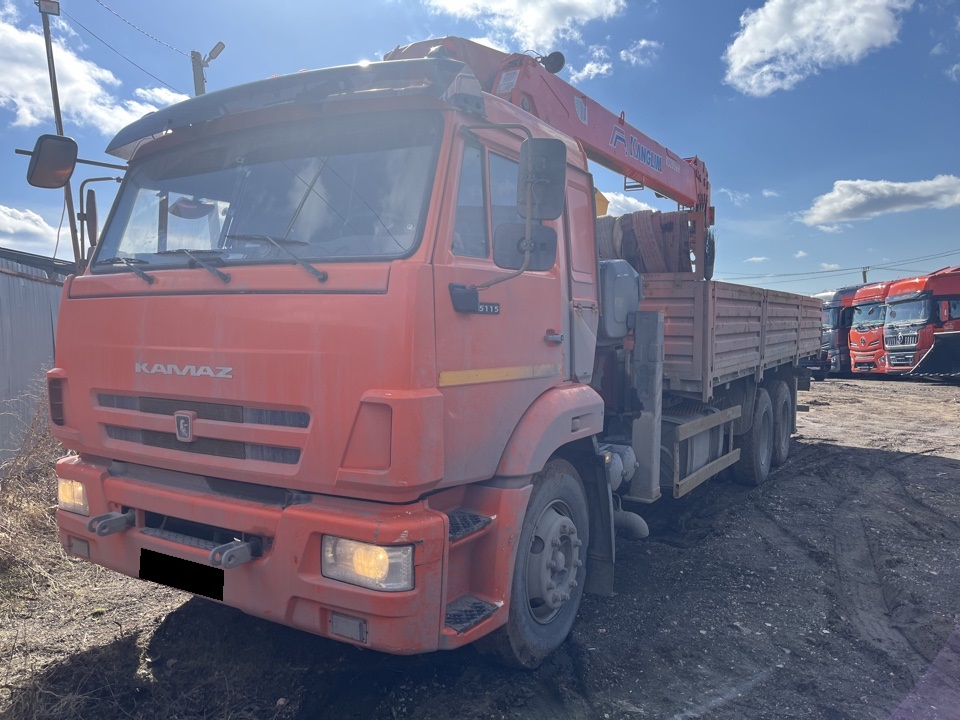 А/м бортовой на шасси Камаз 65115-3094-48 с КМУ Kanglim KS2056H