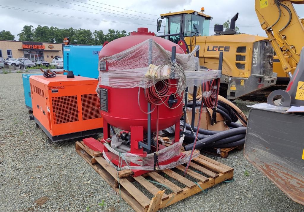 Установка DSG-1000 двухпостовая с 2-мя дистанционными управлениями и 2-мя пневмоуправляемыми затворами Sandsturm